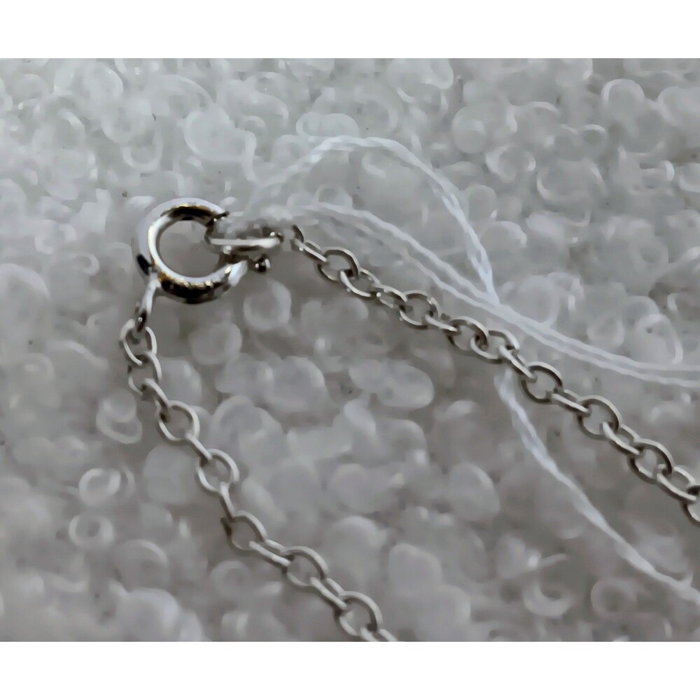 Vintage 925 Sterling Silver Real Holly Leaf Dipped Pendant Necklace 20 in/4.88g - Picture 6 of 9